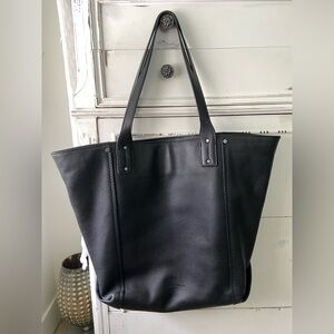 Lucky Brand Black Leather Tote Bag